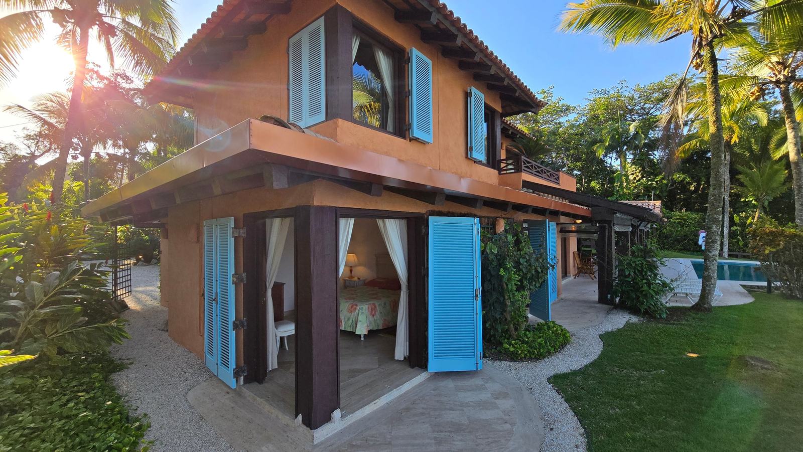 Área externa 9 — Iporanga, Guarujá, para locação, Casa