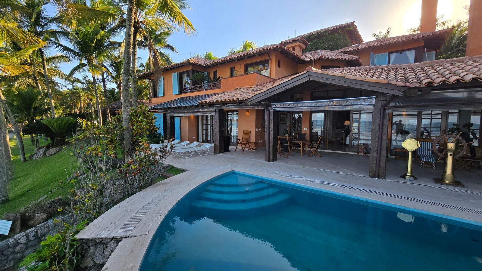 Área externa 34 — Iporanga, Guarujá, para locação, Casa