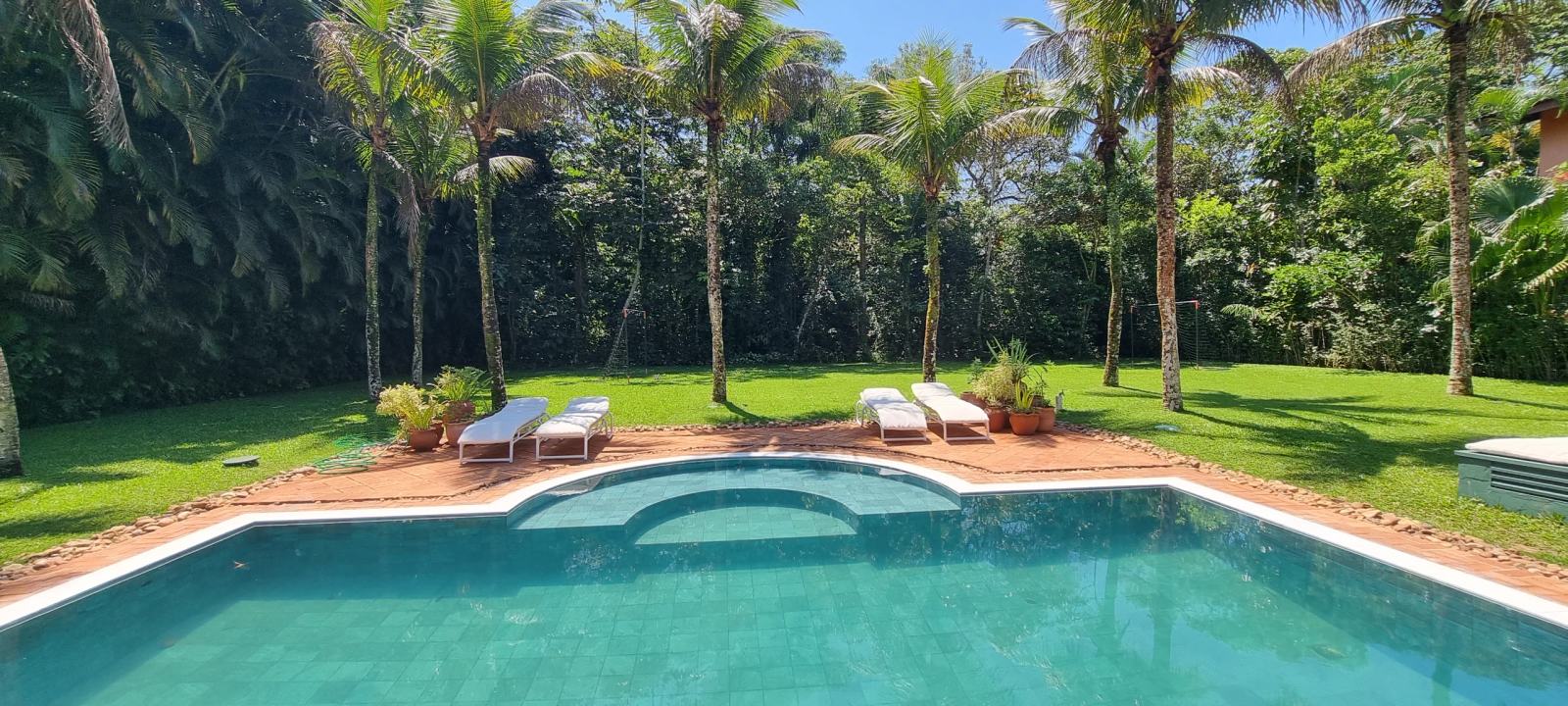 Área externa 4 — Iporanga, Guarujá, para locação, Casa