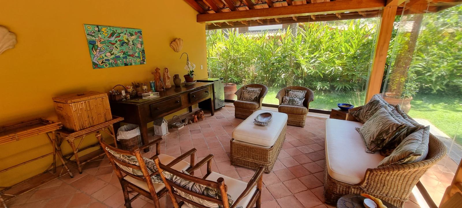 Área externa 7 — Iporanga, Guarujá, para locação, Casa