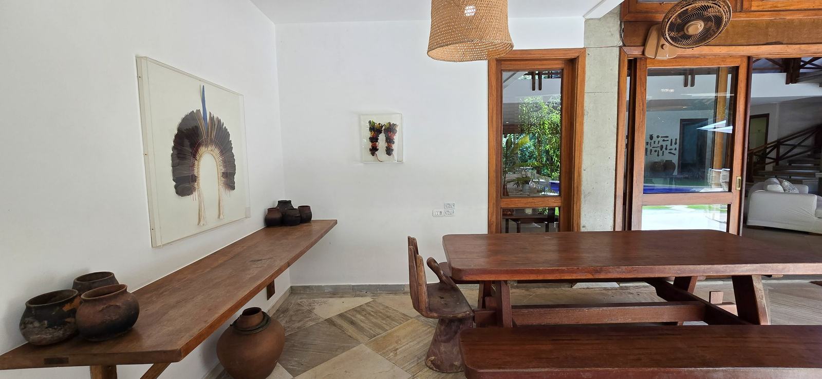 Área externa 17 — Iporanga, Guarujá, para locação, Casa