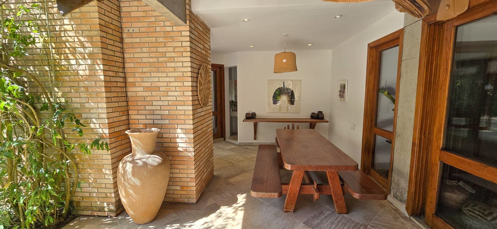 Área externa 19 — Iporanga, Guarujá, para locação, Casa