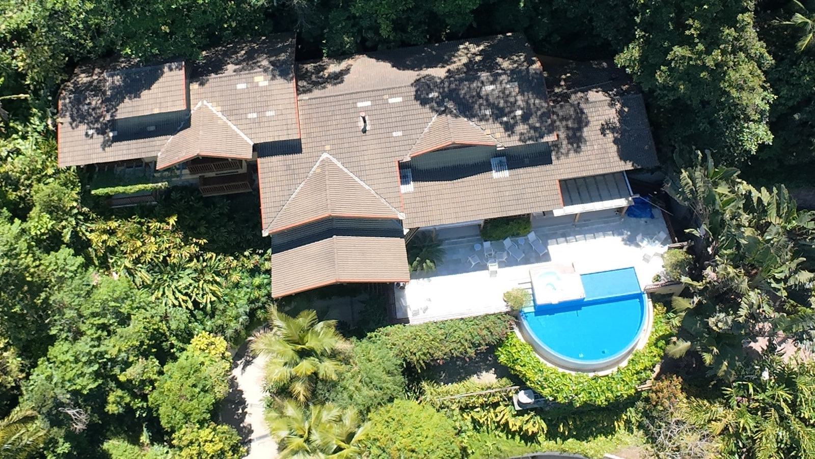 Vista aérea 5 — Taguaíba, Guarujá, à venda e para locação, Casa