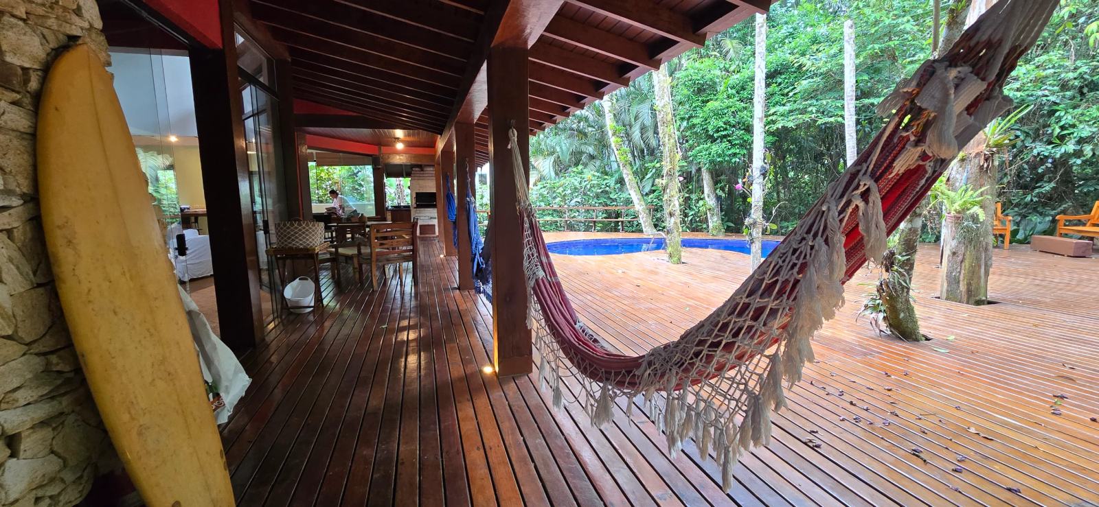 Área externa 11 — Iporanga, Guarujá, para locação, Casa