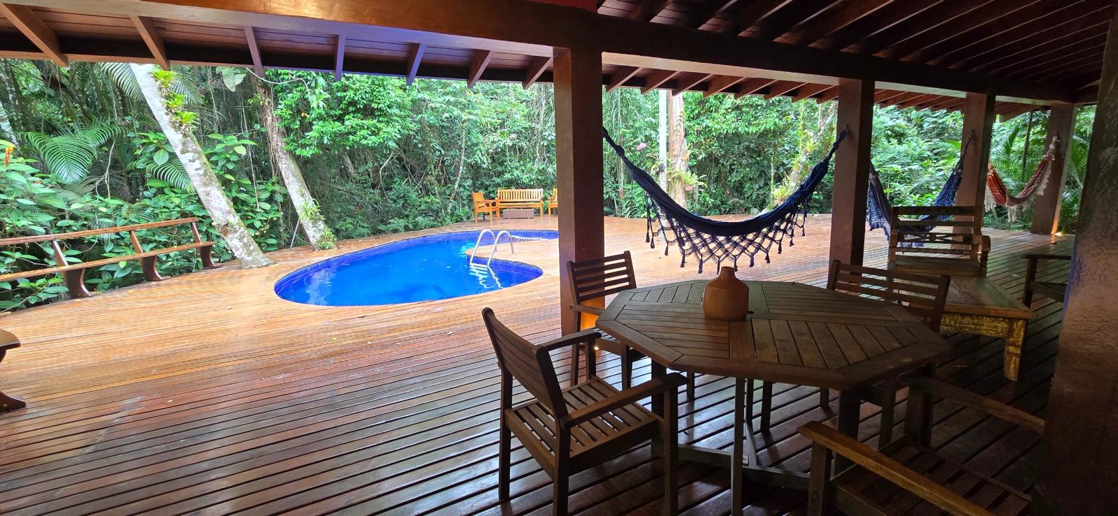 Área externa 10 — Iporanga, Guarujá, para locação, Casa