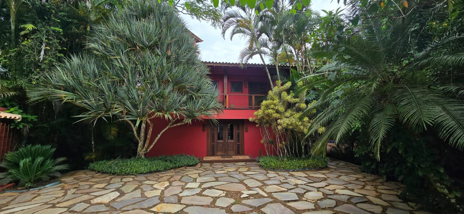 Área externa 1 — Iporanga, Guarujá, para locação, Casa