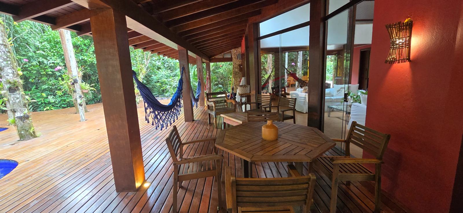 Área externa 7 — Iporanga, Guarujá, para locação, Casa