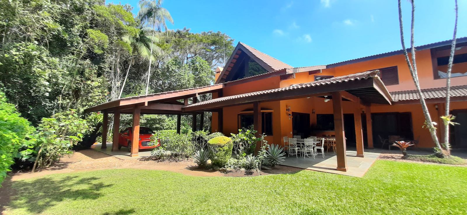 Área externa 9 — Iporanga, Guarujá, para locação, Casa