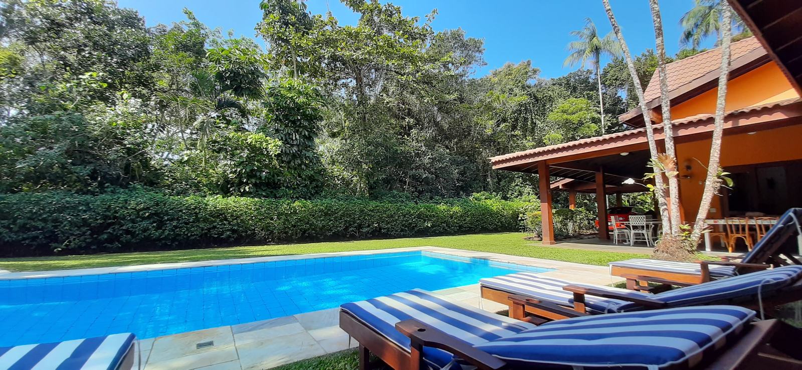 Área externa 7 — Iporanga, Guarujá, para locação, Casa