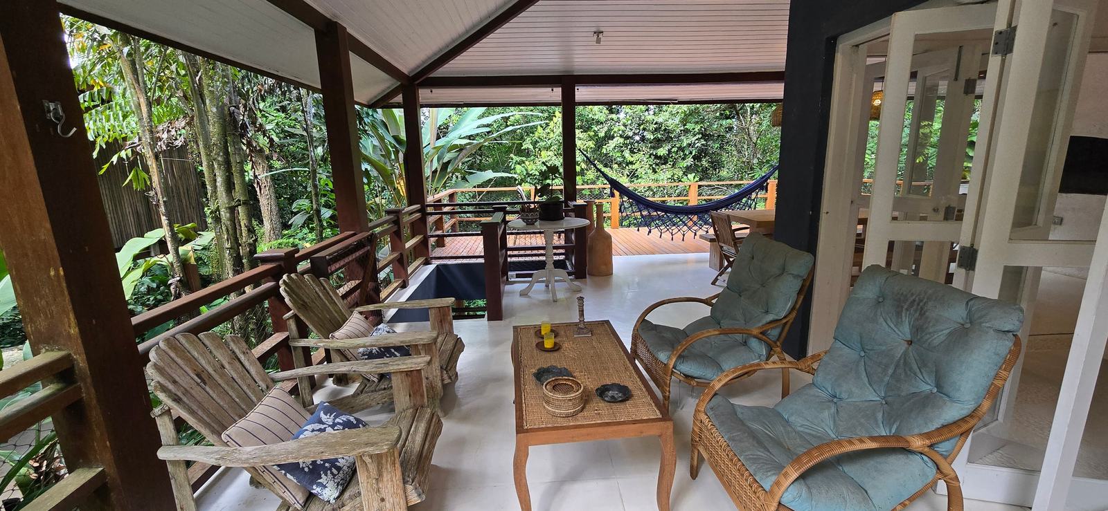 Área externa 10 — Iporanga, Guarujá, para locação, Casa