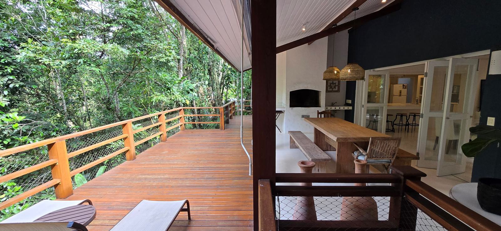 Área externa 1 — Iporanga, Guarujá, para locação, Casa