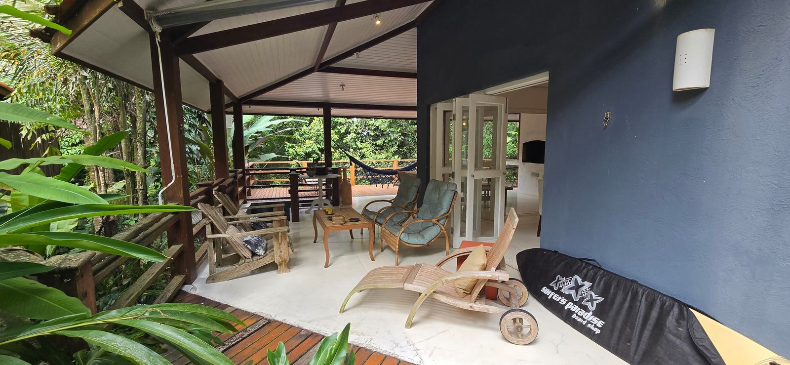 Área externa 14 — Iporanga, Guarujá, para locação, Casa