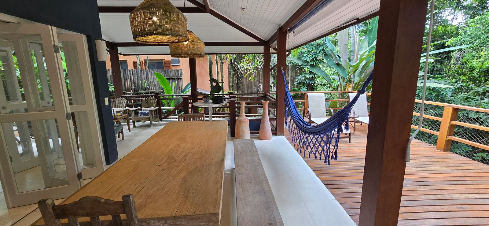 Área externa 5 — Iporanga, Guarujá, para locação, Casa
