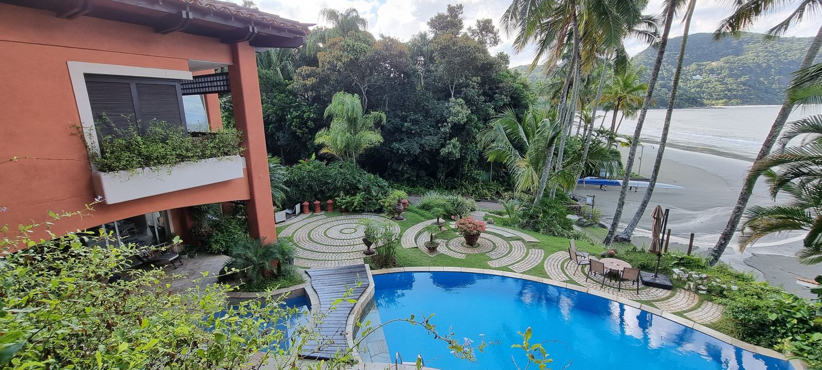 Área externa 8 — Iporanga, Guarujá, para locação, Casa
