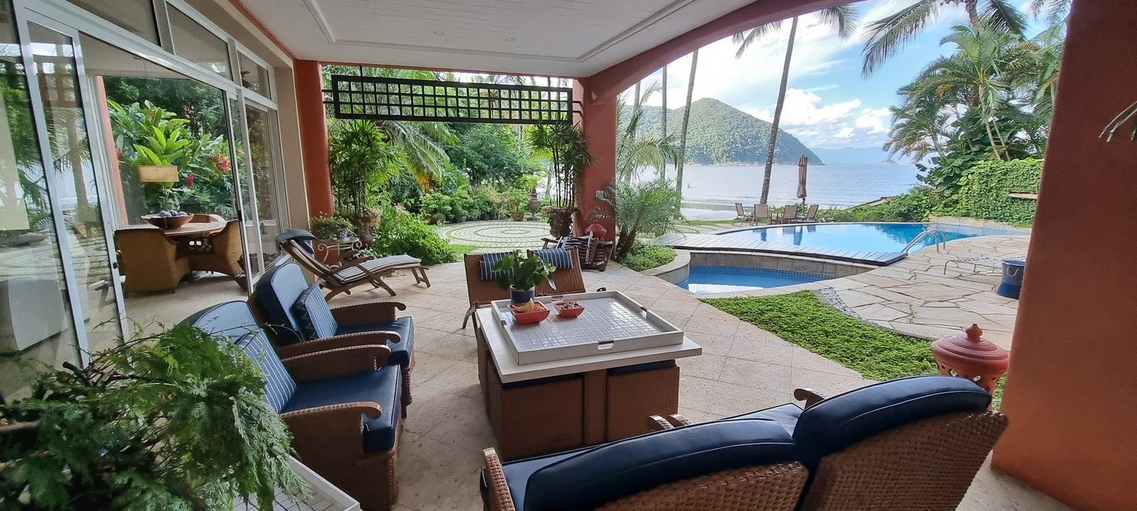 Área externa 4 — Iporanga, Guarujá, para locação, Casa