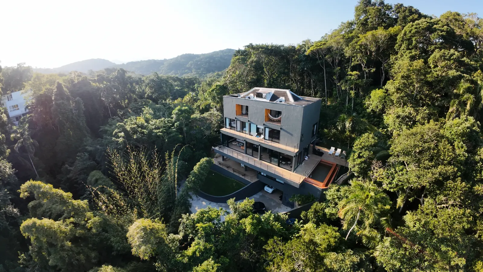 Vista aérea 1 — Iporanga, Guarujá, à venda e para locação, Casa