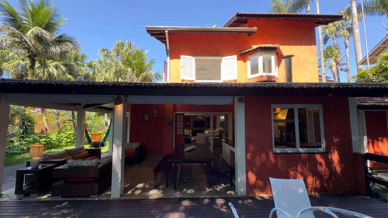 Área externa 2 — Iporanga, Guarujá, para locação, Casa